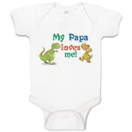 Baby Clothes My Papa Loves Me! Baby Bodysuits Boy & Girl Newborn Clothes Cotton