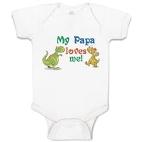 Baby Clothes My Papa Loves Me! Baby Bodysuits Boy & Girl Newborn Clothes Cotton