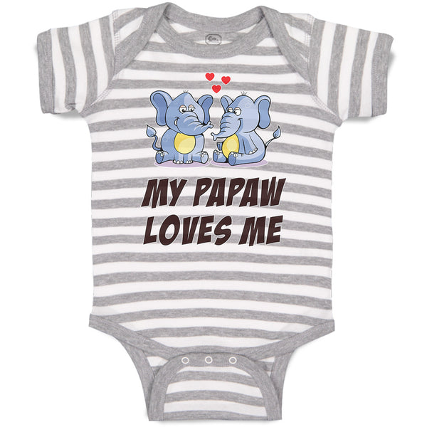 Baby Clothes My Papaw Loves Me Baby Bodysuits Boy & Girl Newborn Clothes Cotton