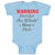 Baby Clothes Warning Don'T Check out My Daddy! Mummy Is Psycho Baby Bodysuits