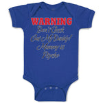 Baby Clothes Warning Don'T Check out My Daddy! Mummy Is Psycho Baby Bodysuits
