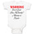 Baby Clothes Warning Don'T Check out My Daddy! Mummy Is Psycho Baby Bodysuits