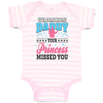 Baby Clothes Welcome Home Daddy Your Princess Missed You Baby Bodysuits Cotton