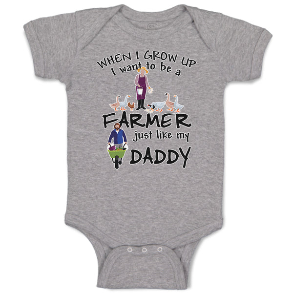 Baby Clothes When I Grow up I Want to Be A Farmer Just like My Daddy Cotton
