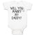 Baby Clothes Will You Marry My Daddy with Diamond Ring Baby Bodysuits Cotton