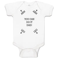 Baby Clothes You Can Do It Dad! Baby Bodysuits Boy & Girl Newborn Clothes Cotton