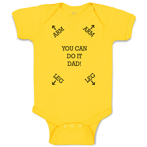 Baby Clothes You Can Do It Dad! Baby Bodysuits Boy & Girl Newborn Clothes Cotton