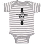 Baby Clothes Food You Got This Dad! Poop Baby Bodysuits Boy & Girl Cotton