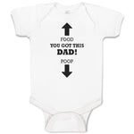 Baby Clothes Food You Got This Dad! Poop Baby Bodysuits Boy & Girl Cotton