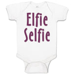 Baby Clothes Elfie Selfie Baby Bodysuits Boy & Girl Newborn Clothes Cotton