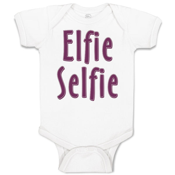 Baby Clothes Elfie Selfie Baby Bodysuits Boy & Girl Newborn Clothes Cotton