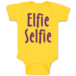 Baby Clothes Elfie Selfie Baby Bodysuits Boy & Girl Newborn Clothes Cotton