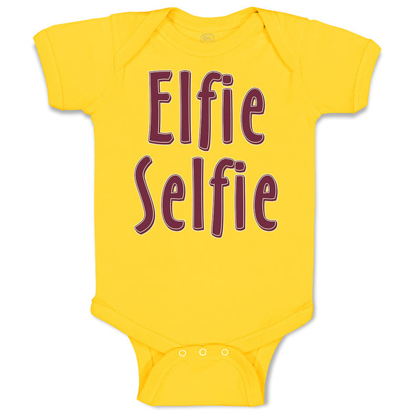 Baby Clothes Elfie Selfie Baby Bodysuits Boy & Girl Newborn Clothes Cotton
