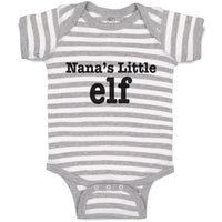 Baby Clothes Nana's Little Elf Baby Bodysuits Boy & Girl Newborn Clothes Cotton