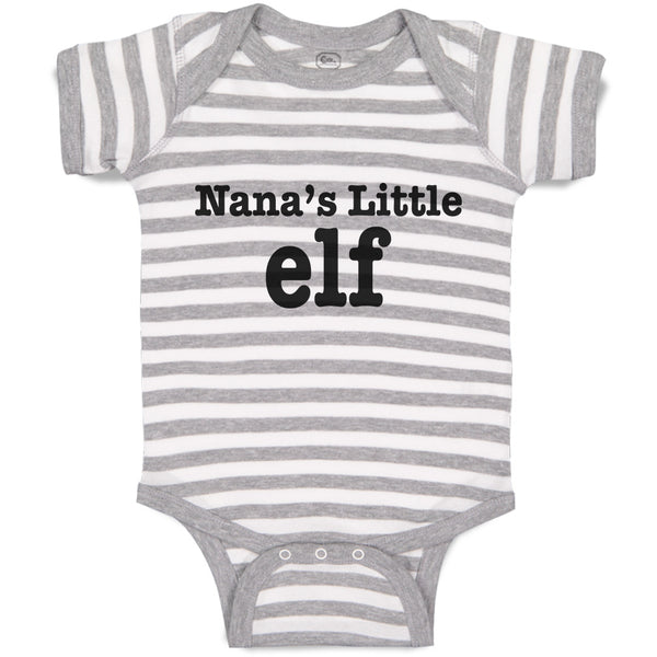 Baby Clothes Nana's Little Elf Baby Bodysuits Boy & Girl Newborn Clothes Cotton