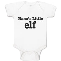 Baby Clothes Nana's Little Elf Baby Bodysuits Boy & Girl Newborn Clothes Cotton