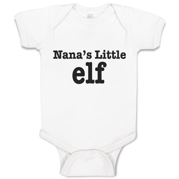 Baby Clothes Nana's Little Elf Baby Bodysuits Boy & Girl Newborn Clothes Cotton