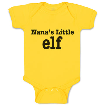 Baby Clothes Nana's Little Elf Baby Bodysuits Boy & Girl Newborn Clothes Cotton