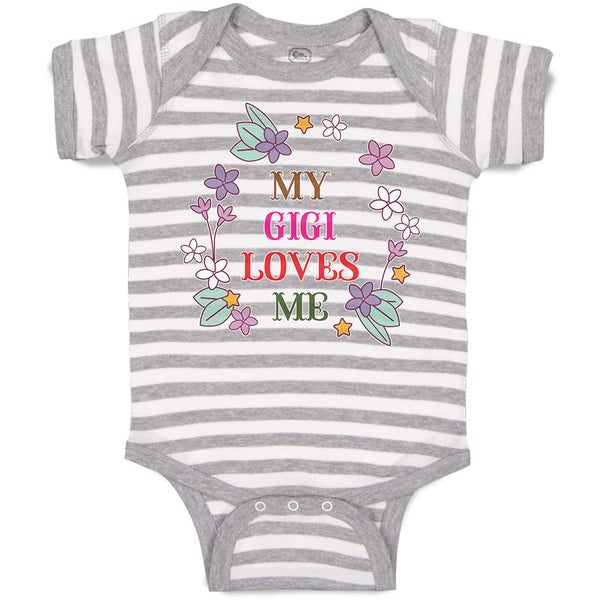 Baby Clothes My Gigi Loves Me Baby Bodysuits Boy & Girl Newborn Clothes Cotton