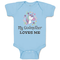 Baby Clothes My Godmother Loves Me Baby Bodysuits Boy & Girl Cotton