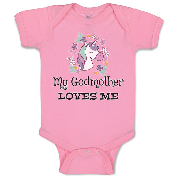 Baby Clothes My Godmother Loves Me Baby Bodysuits Boy & Girl Cotton