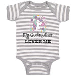 Baby Clothes My Godmother Loves Me Baby Bodysuits Boy & Girl Cotton