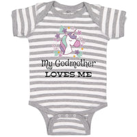 Baby Clothes My Godmother Loves Me Baby Bodysuits Boy & Girl Cotton