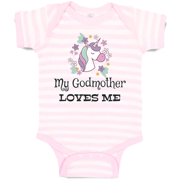 Baby Clothes My Godmother Loves Me Baby Bodysuits Boy & Girl Cotton