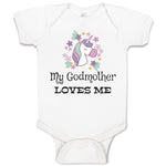 Baby Clothes My Godmother Loves Me Baby Bodysuits Boy & Girl Cotton