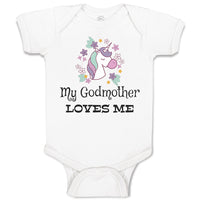 Baby Clothes My Godmother Loves Me Baby Bodysuits Boy & Girl Cotton