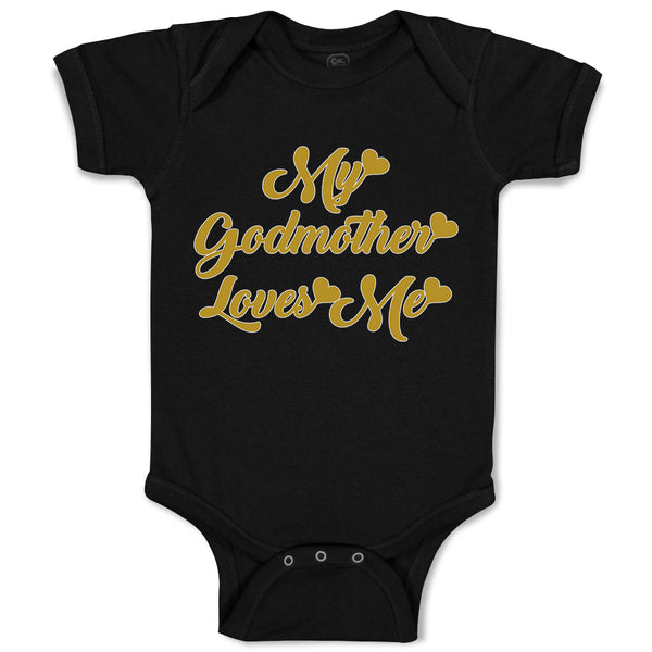 Baby Clothes My Godmother Loves Me Baby Bodysuits Boy & Girl Cotton