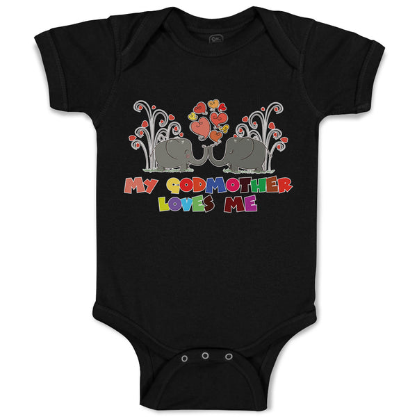Baby Clothes My Godmother Loves Me Baby Bodysuits Boy & Girl Cotton