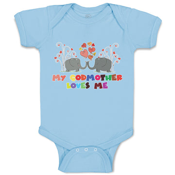 Baby Clothes My Godmother Loves Me Baby Bodysuits Boy & Girl Cotton