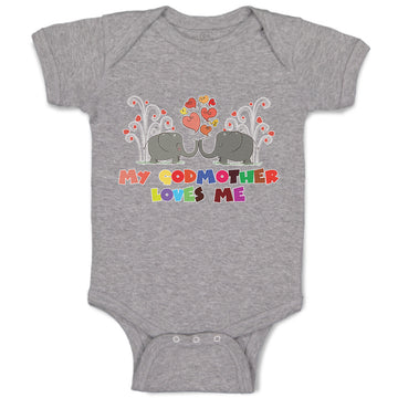 Baby Clothes My Godmother Loves Me Baby Bodysuits Boy & Girl Cotton