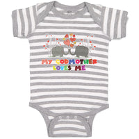 Baby Clothes My Godmother Loves Me Baby Bodysuits Boy & Girl Cotton