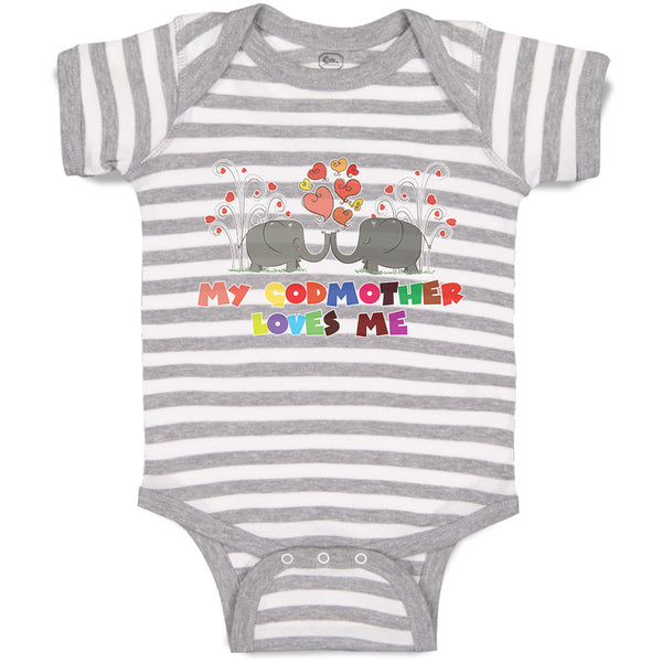 Baby Clothes My Godmother Loves Me Baby Bodysuits Boy & Girl Cotton