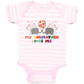 Baby Clothes My Godmother Loves Me Baby Bodysuits Boy & Girl Cotton