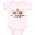 Baby Clothes My Godmother Loves Me Baby Bodysuits Boy & Girl Cotton