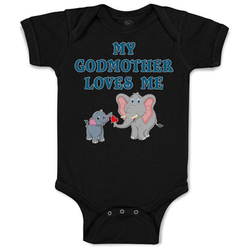 Baby Clothes My Godmother Loves Me Baby Bodysuits Boy & Girl Cotton