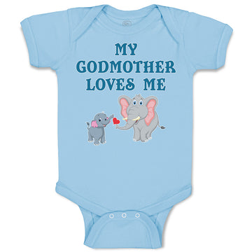 Baby Clothes My Godmother Loves Me Baby Bodysuits Boy & Girl Cotton