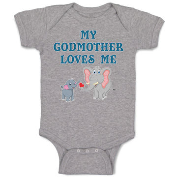 Baby Clothes My Godmother Loves Me Baby Bodysuits Boy & Girl Cotton