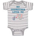 Baby Clothes My Godmother Loves Me Baby Bodysuits Boy & Girl Cotton