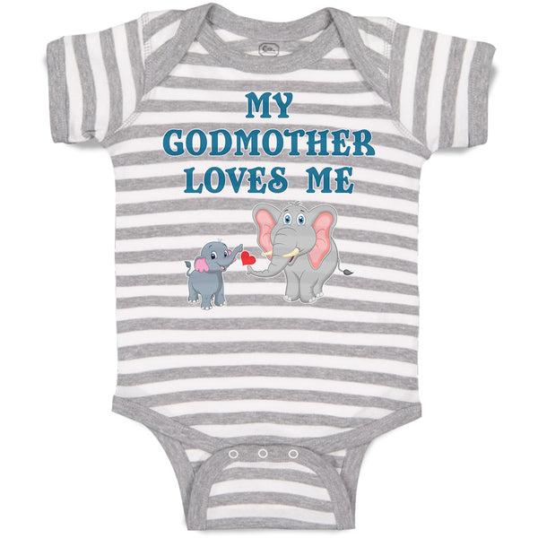 Baby Clothes My Godmother Loves Me Baby Bodysuits Boy & Girl Cotton