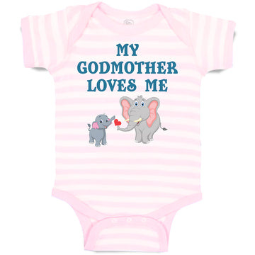 Baby Clothes My Godmother Loves Me Baby Bodysuits Boy & Girl Cotton