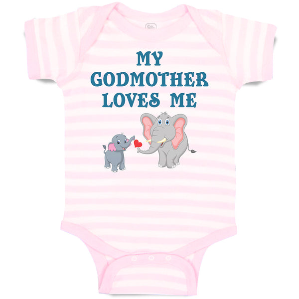 Baby Clothes My Godmother Loves Me Baby Bodysuits Boy & Girl Cotton
