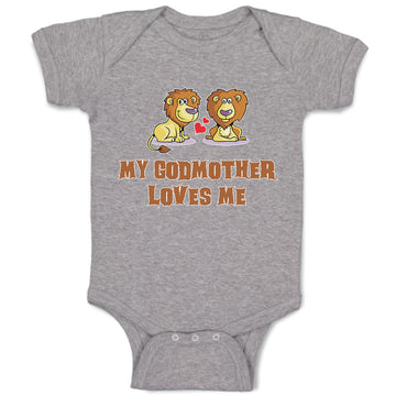 Baby Clothes My Godmother Loves Me Baby Bodysuits Boy & Girl Cotton
