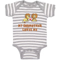 Baby Clothes My Godmother Loves Me Baby Bodysuits Boy & Girl Cotton