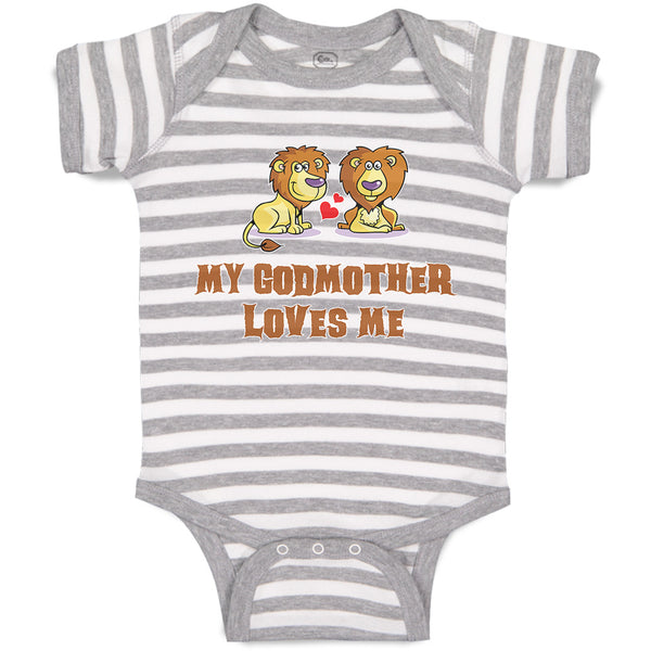 Baby Clothes My Godmother Loves Me Baby Bodysuits Boy & Girl Cotton