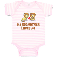Baby Clothes My Godmother Loves Me Baby Bodysuits Boy & Girl Cotton