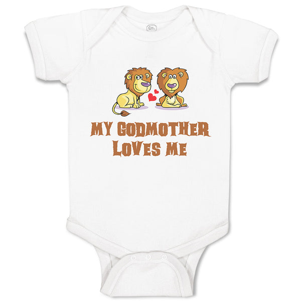 Baby Clothes My Godmother Loves Me Baby Bodysuits Boy & Girl Cotton